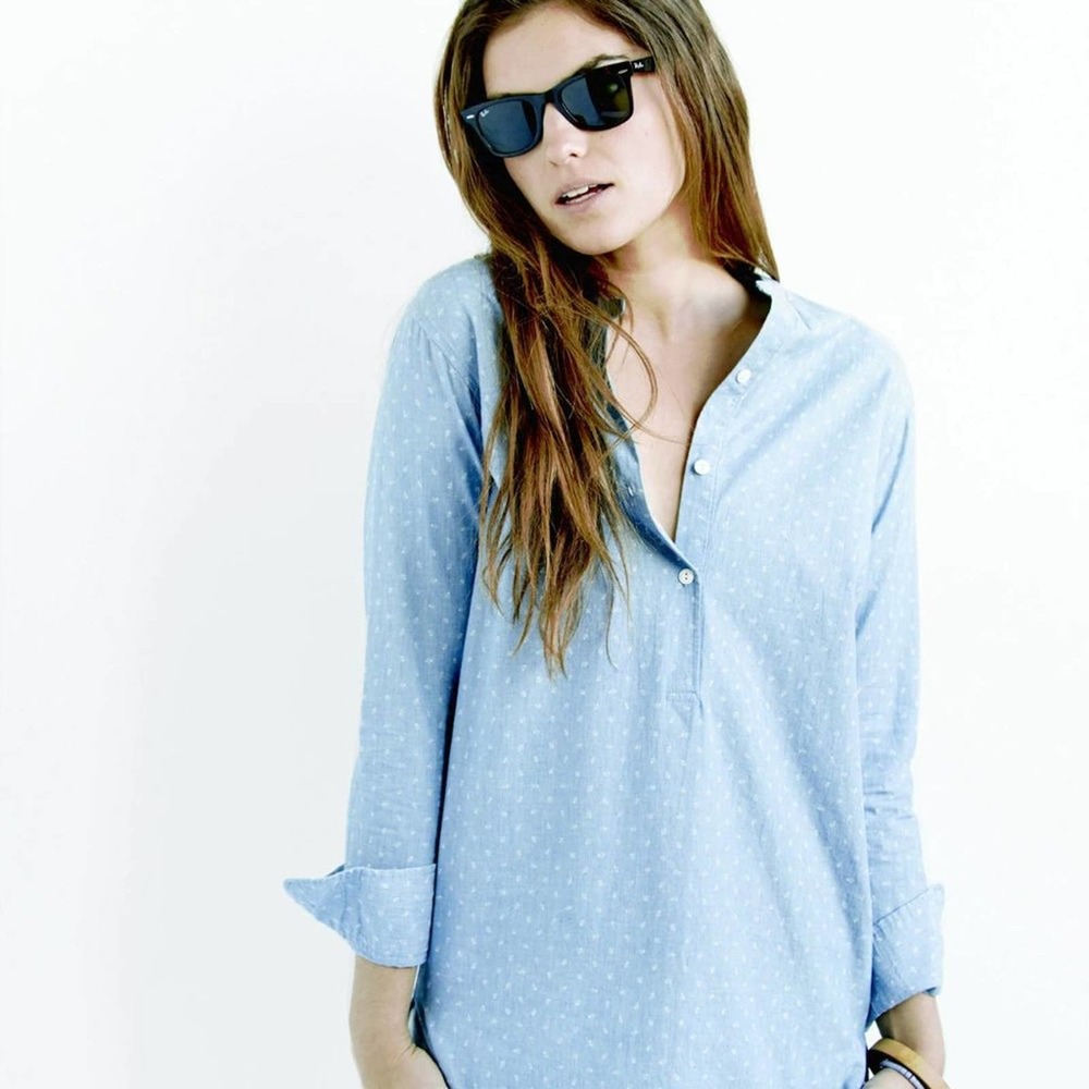 NWOT Faherty Chambray Shirt Dress